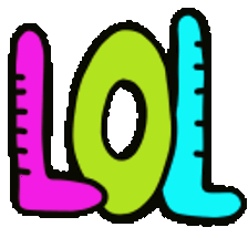 LOL text sticker